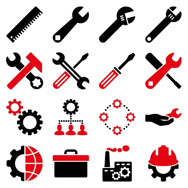 Options And Service Tools Icon Set — Stock Photo, Image