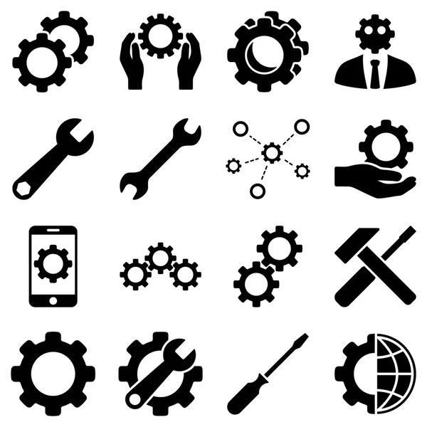 Optionen und Service Tools Icon Set — Stockfoto