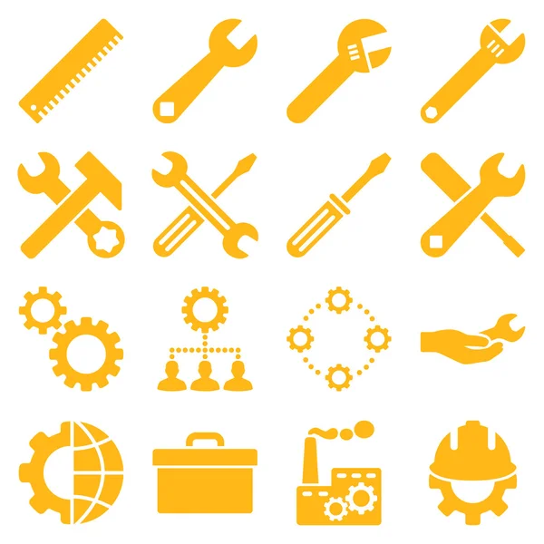 Options And Service Tools Icon Set — Stock Photo, Image