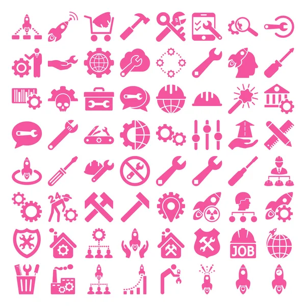 Szerviz eszközök Icon Set — Stock Vector