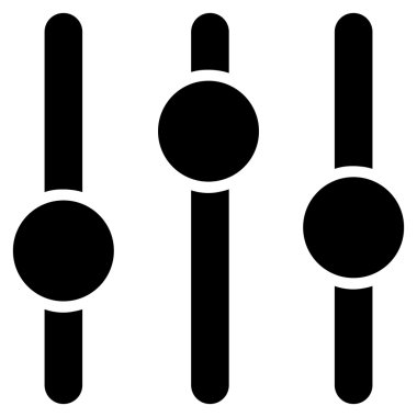 dengeleyici düz vektör simgesi