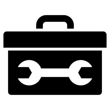 Araç kutusu düz vektör simgesi