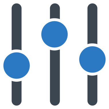 dengeleyici düz vektör simgesi