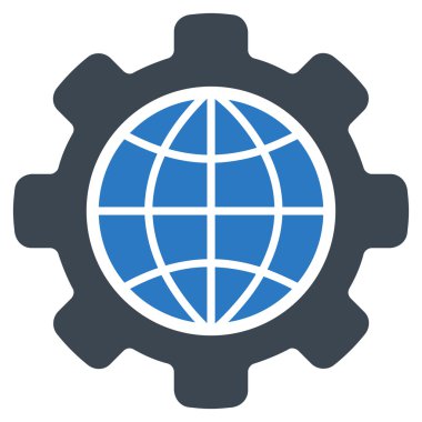 Genel seçenekleri düz vektör simgesi