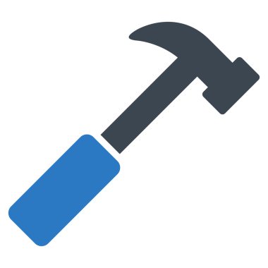 Çekiç Düz Vektör Simgesi