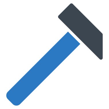 Çekiç Düz Vektör Simgesi