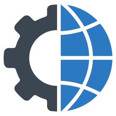 Uluslararası Üretim düz vektör simgesi