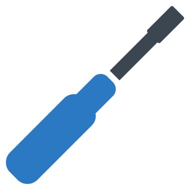 Tornavida Düz Vektör Simgesi