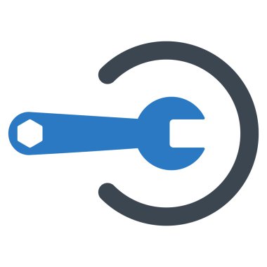 Hizmet düz vektör simgesi