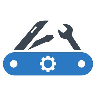 Swiss Knife düz vektör simgesi