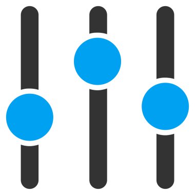 dengeleyici düz vektör simgesi