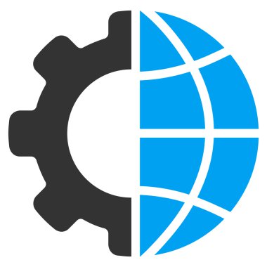 Uluslararası Üretim düz vektör simgesi