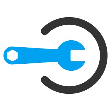 Hizmet düz vektör simgesi