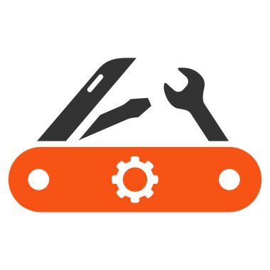 Swiss Knife düz vektör simgesi