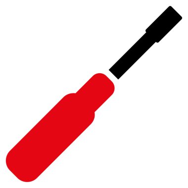 Tornavida Düz Vektör Simgesi