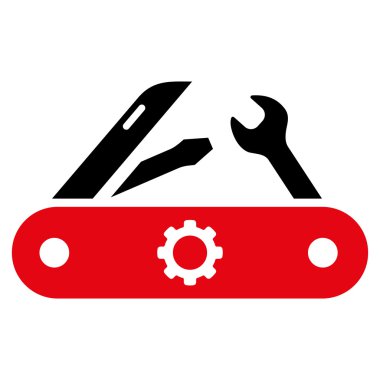 Swiss Knife düz vektör simgesi