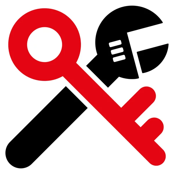 Beveiligings tools plat vector pictogram — Stockvector