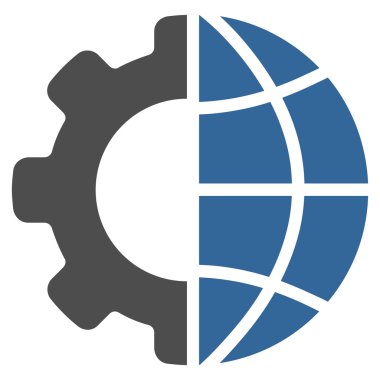 Uluslararası Üretim düz vektör simgesi