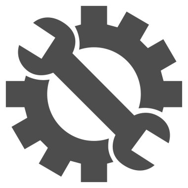 Donanım bakım düz vektör simgesi