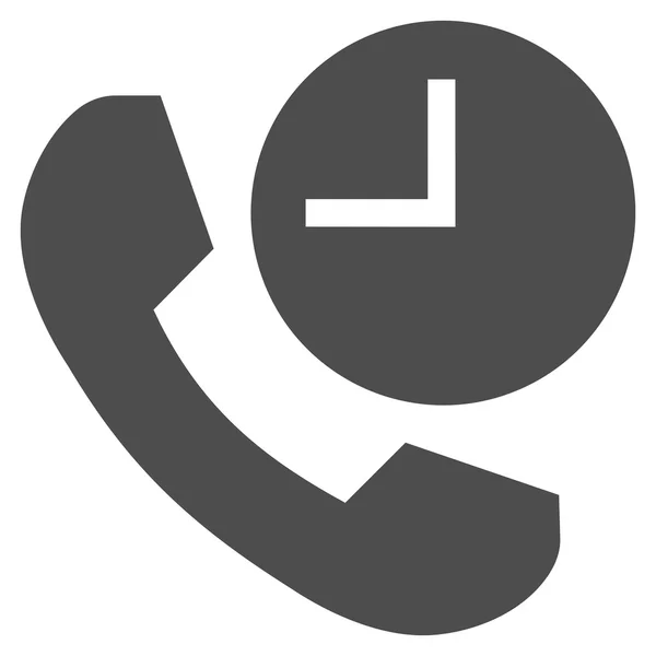 Telefonon idő lapos Vector Icon — Stock Vector