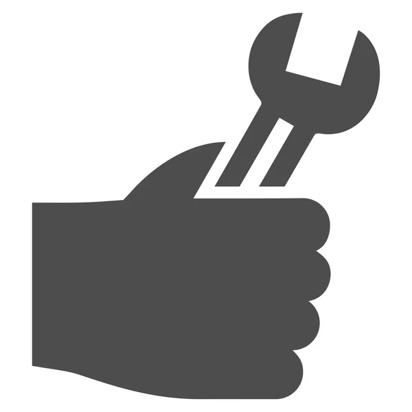Service Hand Flat Vector Icon — Stock Vector