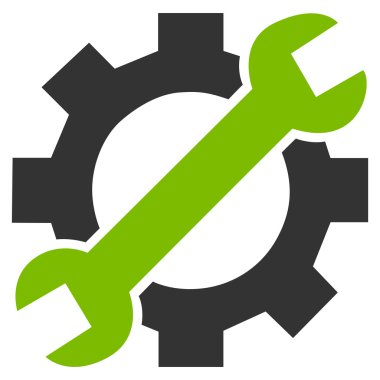 Mekanik Servisi düz vektör simge araçları