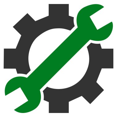 Servis Araçları Düz Vektör Simgesi