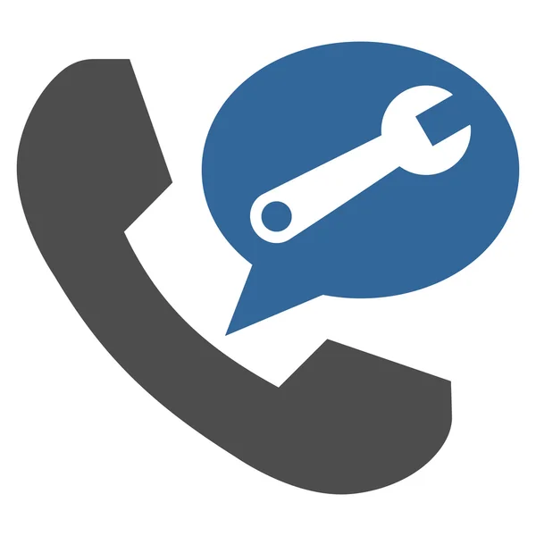 Phone Service Message Flat Vector Icon — Stock Vector