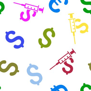 Uyuşturucu iş düz vektör Seamless Modeli