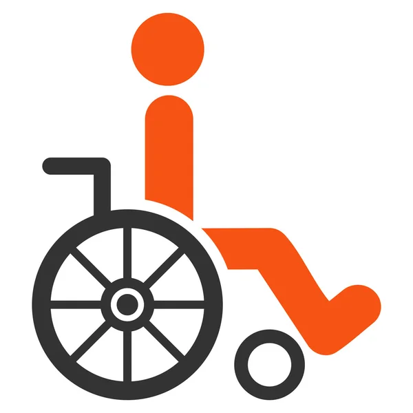 Wózek inwalidzki płaskie wektor wzór — Wektor stockowy