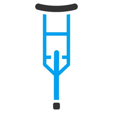 Koltuk değneği düz vektör simgesi