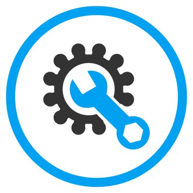 Sistem Tercihleri düz yuvarlak vektör simgesi