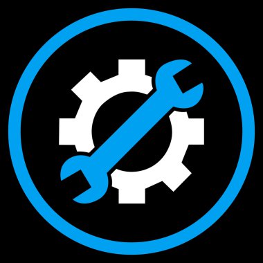 Sistem Tercihleri düz yuvarlak vektör simgesi