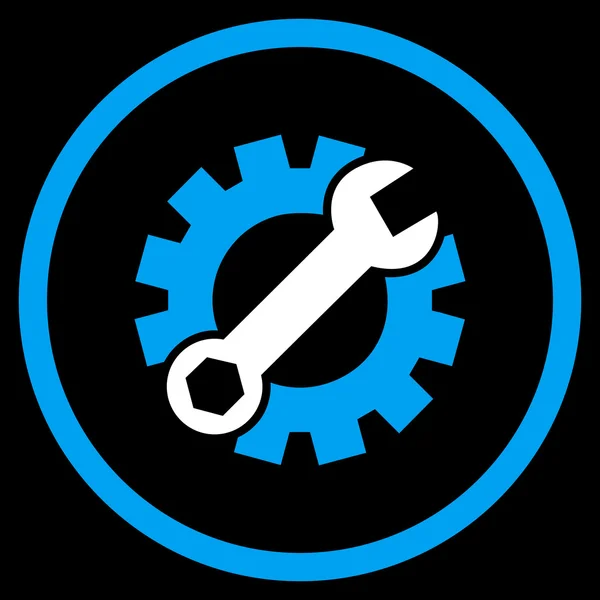 Service-Tools flache abgerundete Vektor-Symbol — Stockvektor