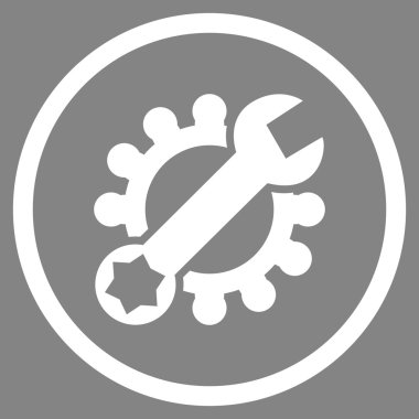 Sistem Tercihleri düz yuvarlak vektör simgesi