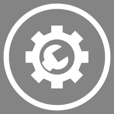 Sistem Tercihleri düz yuvarlak vektör simgesi