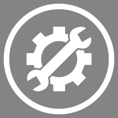 Düz yuvarlak vektör simgesi hizmet araçları