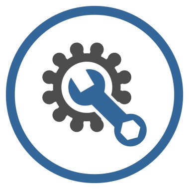 Sistem Tercihleri düz yuvarlak vektör simgesi