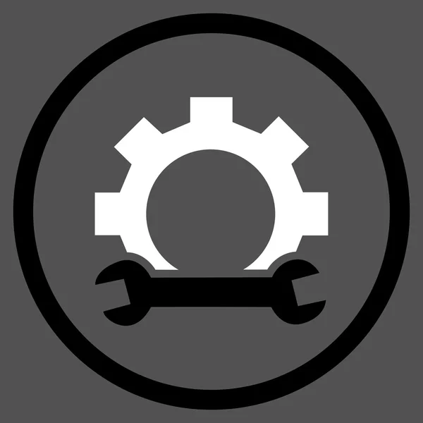 Icône vectorielle arrondie plate de maintenance technique — Image vectorielle