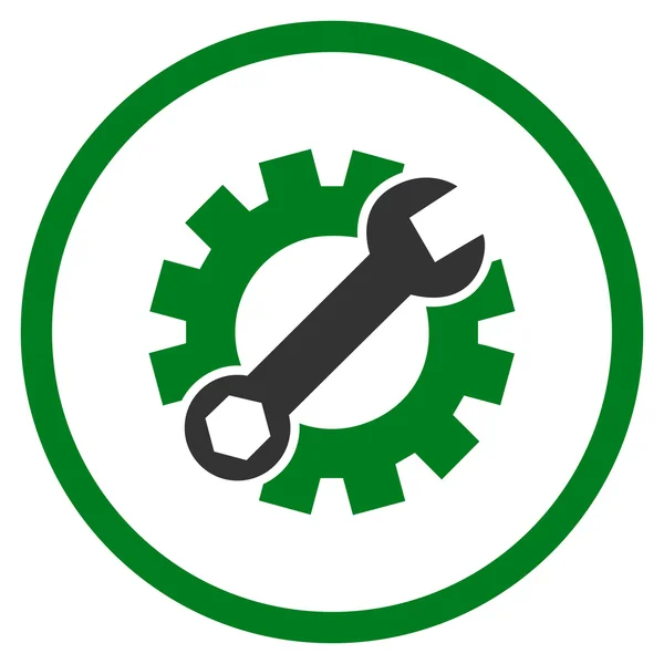 Icono de vectores redondeados planos de mantenimiento técnico — Vector de stock