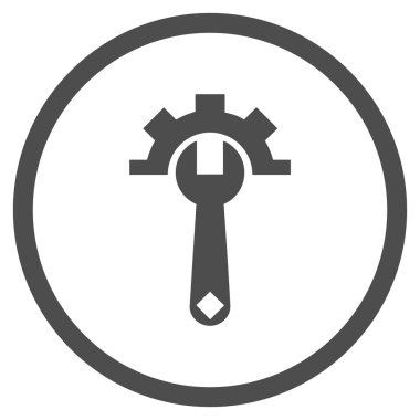 Sistem Tercihleri düz yuvarlak vektör simgesi