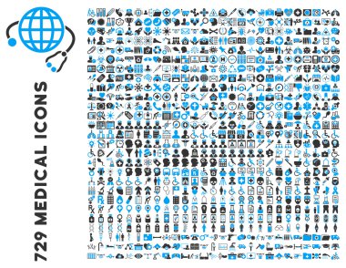 Düz tıp Icon Collection