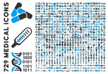 Düz tıp Icon Collection