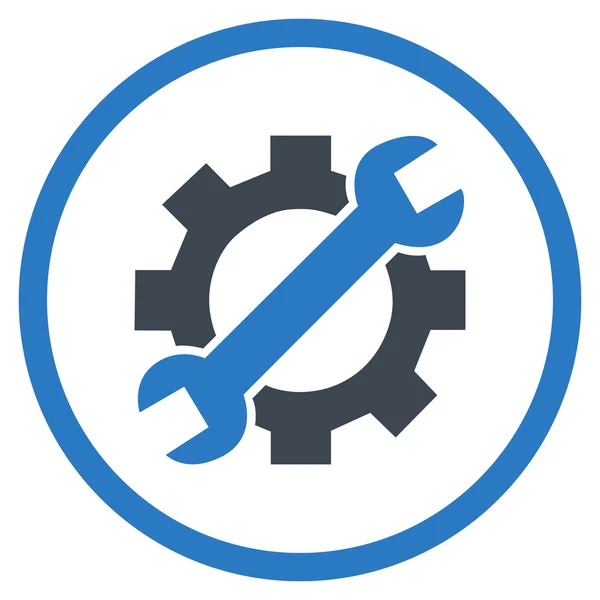 Opções de serviço Flat Rounded Vector Icon — Vetor de Stock