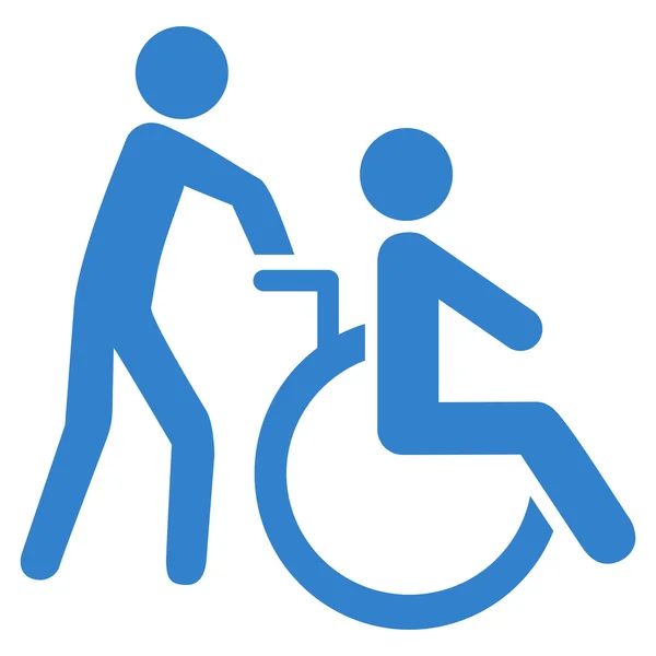 Transporte de Pessoas com Deficiência Flat Glyph Icon — Fotografia de Stock