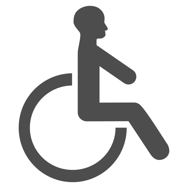 휠체어 평면 모양 아이콘 — 스톡 사진