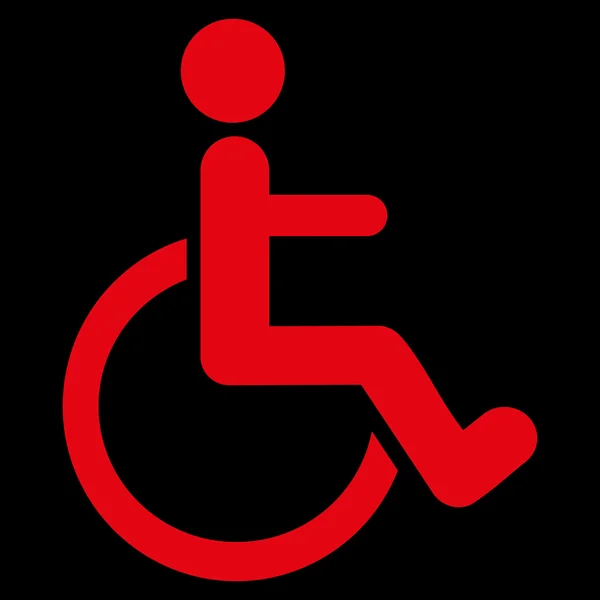Икона для инвалидов с плоским вектором — стоковый вектор