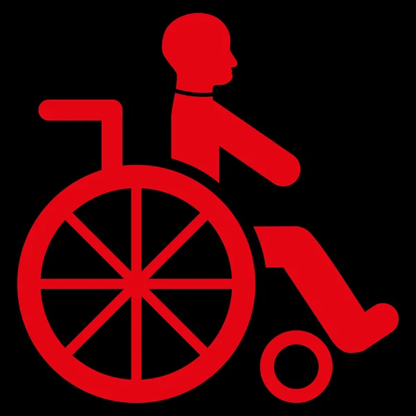 Wheelchair Flat Vector Icon — Stock Vector