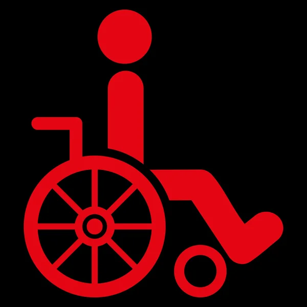 Wheelchair Flat Vector Icon — Stock Vector