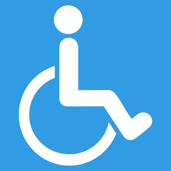 Икона для инвалидов с плоским вектором — стоковый вектор